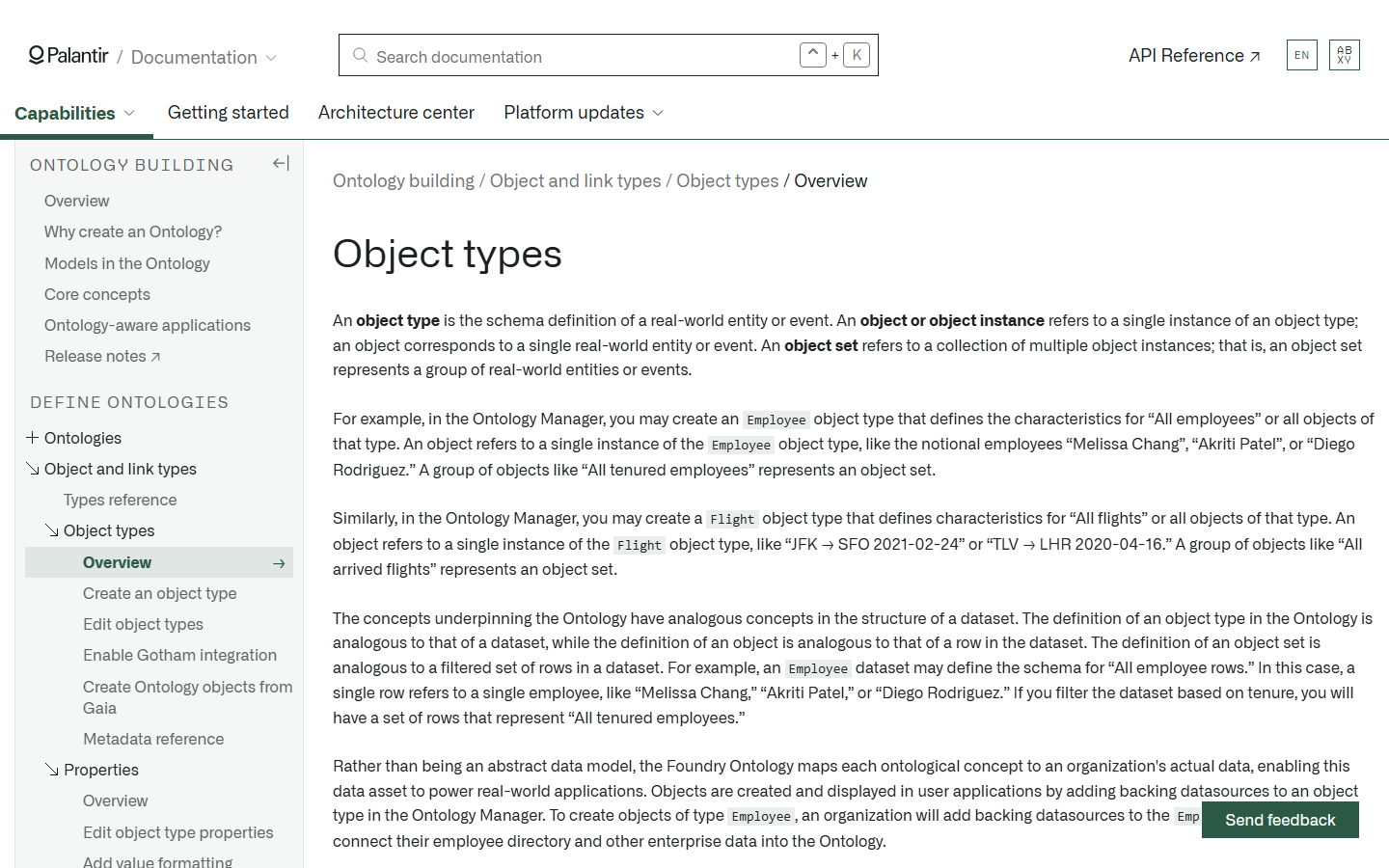 문서: Object types overview